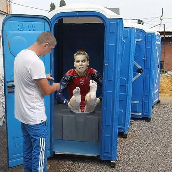 Фотожаба Гимнасточка