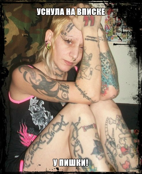 Девушки с татуировками. Одетые и не совсем.