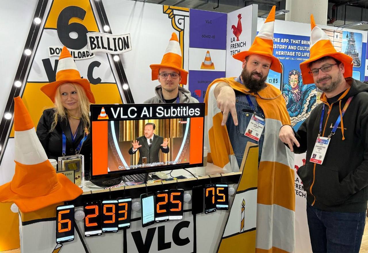 Самый крутой гость на техновыставке CES 2025 — команда VLC-плеера