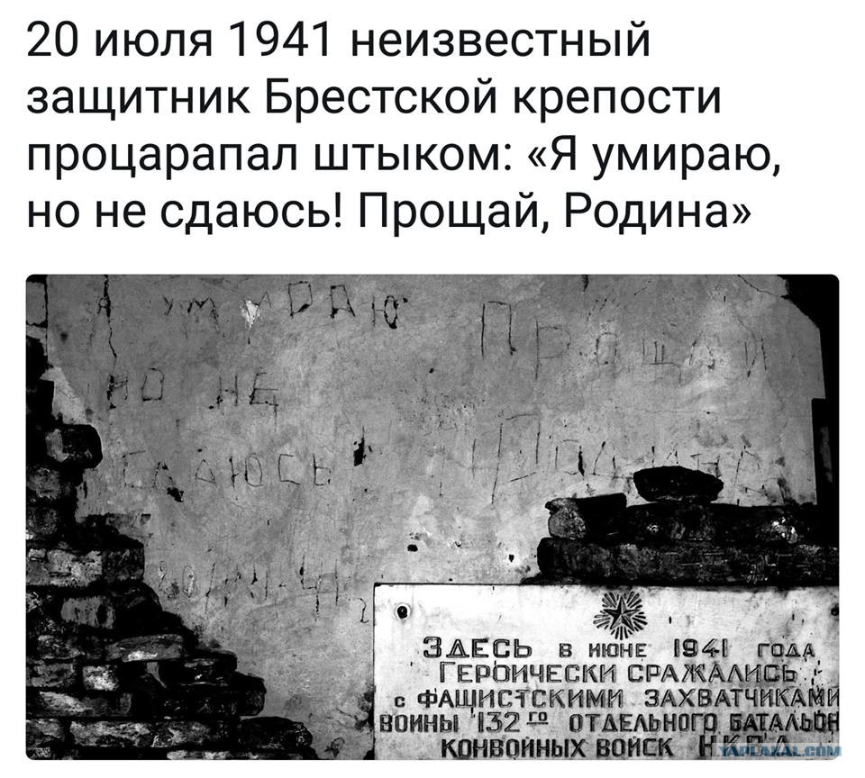Брестская крепость я умираю но не сдаюсь