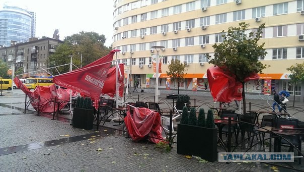 Ночной ураган в Днепропетровске, 24.09.2014.