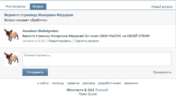 Нечто в соцсети.