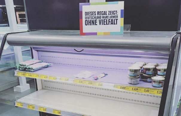 Немецкий супермаркет без иностранных продуктов