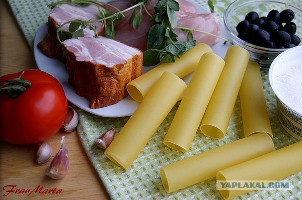 Каннеллони фаршированные, Или макаронные трубочки с начинкой))