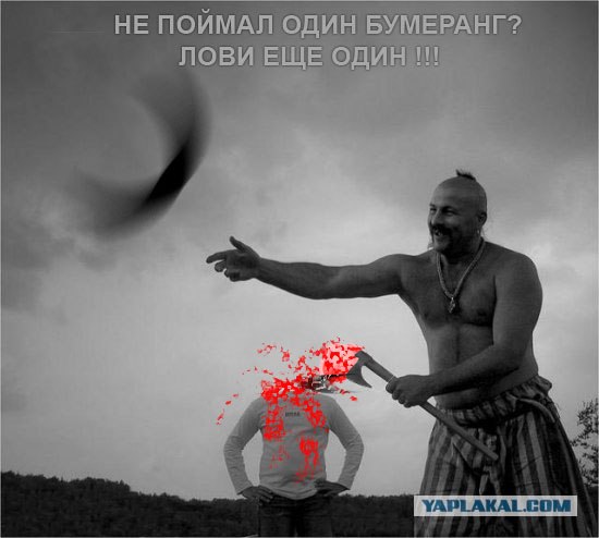 Фотожаба: Степан, лови топор!