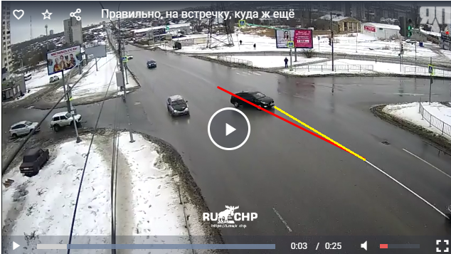 Правильно, на встречку, куда ж ещё