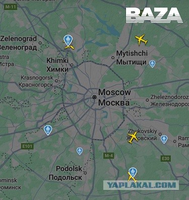 ПВО Москвы отражает атаку бпла