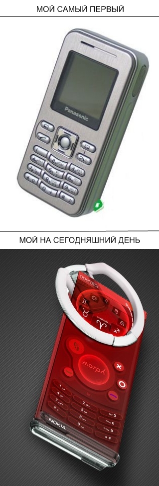 А каким был твой первый телефон?