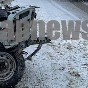Момент страшного ДТП, произошедшего 4 марта 2021 года с участием военной автоинспекции, попал на видеорегистратор