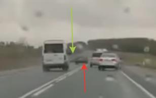 Момент смертельного ДТП с автобусом на трассе Уфа-Оренбург попал на видео