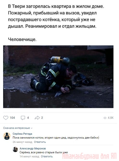 Комментарии к постам в разных группах, которые вызвали улыбку