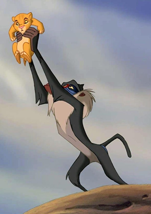Сцена из мультфильма "Король Лев"