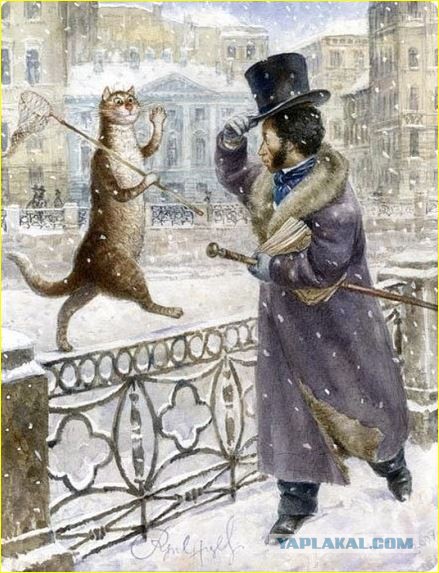 Забавные рисованные кошки