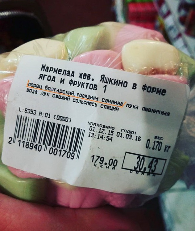 Товары и ценники