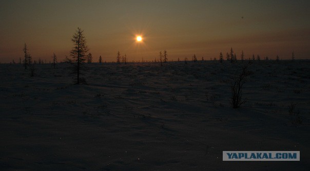 Трасса Нижневартовск-Сургут в -40 градусов