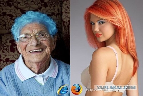 Блондинка, браузер и аббревиатура