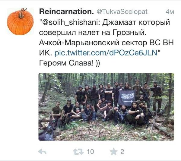 Боевики в центре Грозного