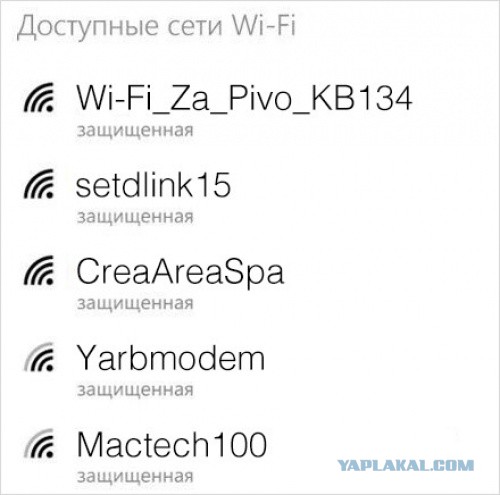 Забавные названия Wi-Fi-сетей