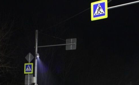 Первый проекционный пешеходный переход появился в Алтайском крае