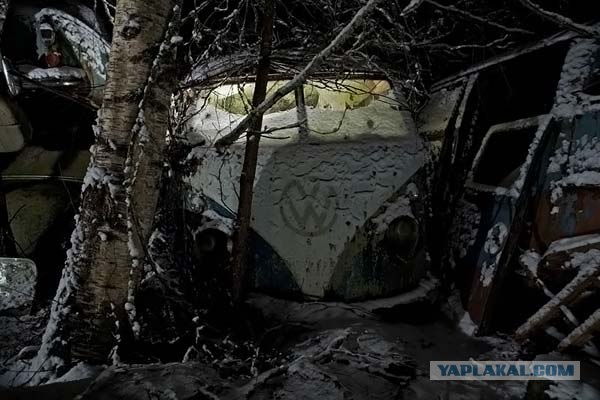 Зимняя автосвалка