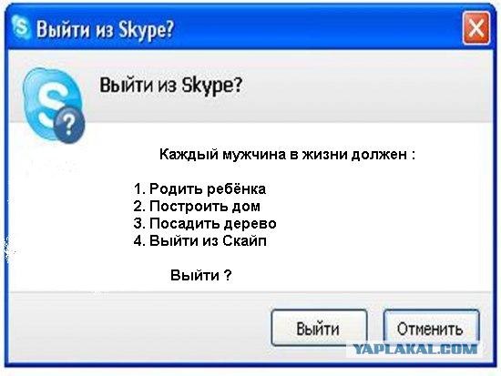 Фотожаба: Назойливый Skype