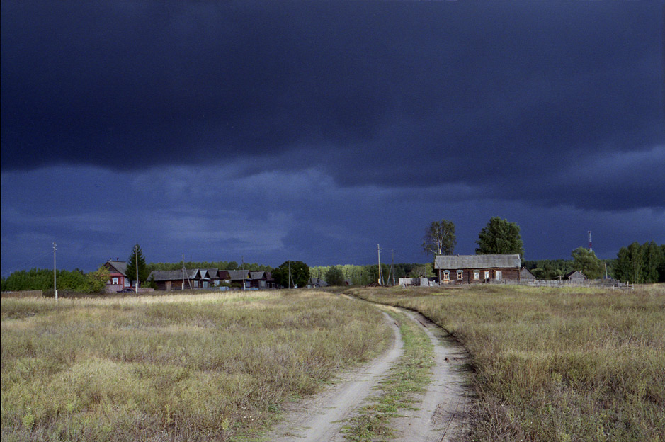 Фото грозы в деревне