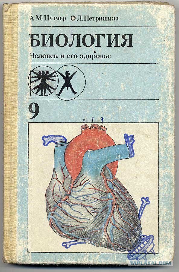 Разрисованные учебники (150 рисунков)