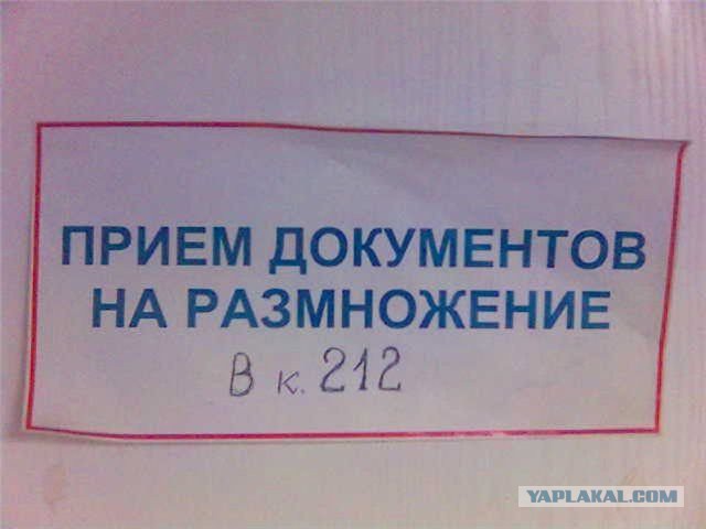 Прикольные объявления и надписи