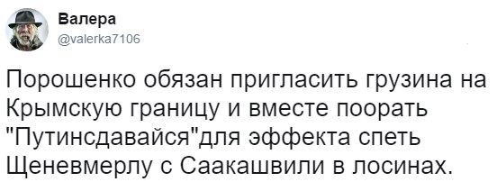 Порошенко в компании президента Грузии осмотрел в бинокль Российскую базу в Южной Осетии