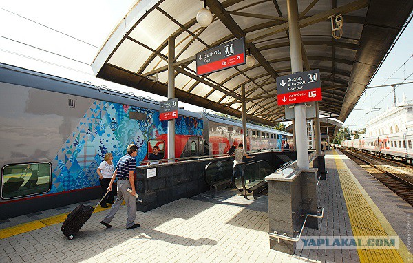 Двухэтажный поезд Москва–Адлер