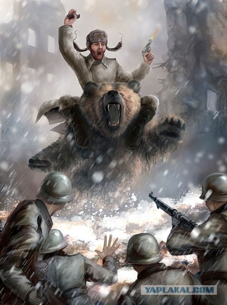 Фотосессия семьи с медведем