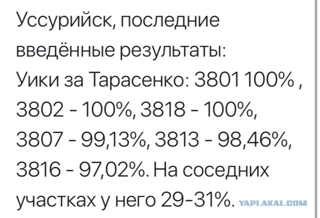 Кандидат от КПРФ стал лидером во втором туре выборов в Приморье