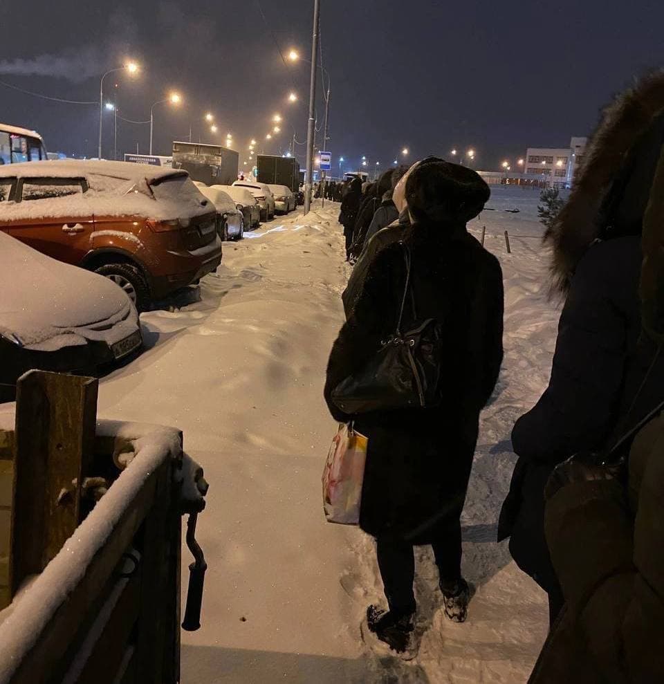 Очереди на общественный транспорт в Восточном Бутово в Москве - ЯПлакалъ