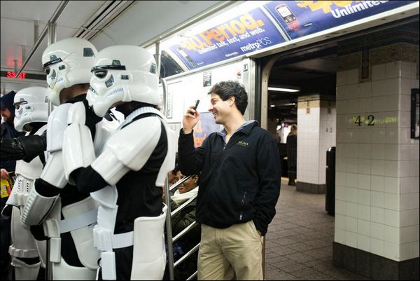 "Звездные войны" в Нью-Йоркском метро