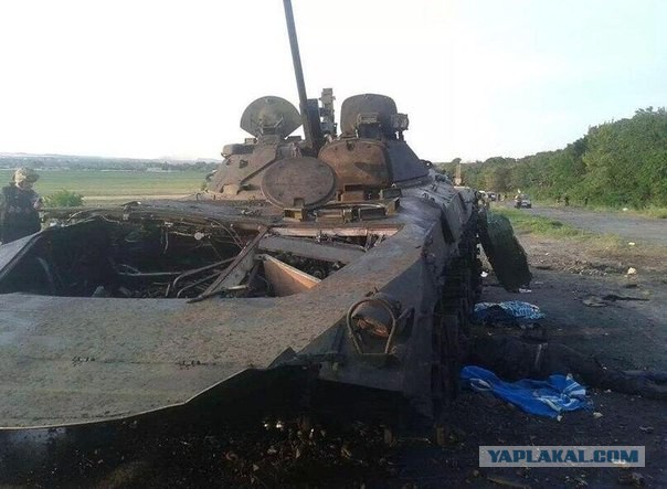 Бронегруппа прикрывавшая отход ополчения