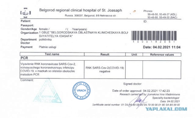 У иностранного таможенника «округлились глаза» от ковид-справки белгородки