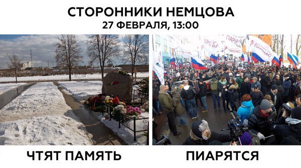 Марш памяти Немцова за 60 секунд
