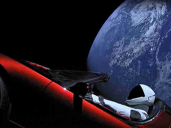Запуск Falcon Heavy к Марсу от SpaceX