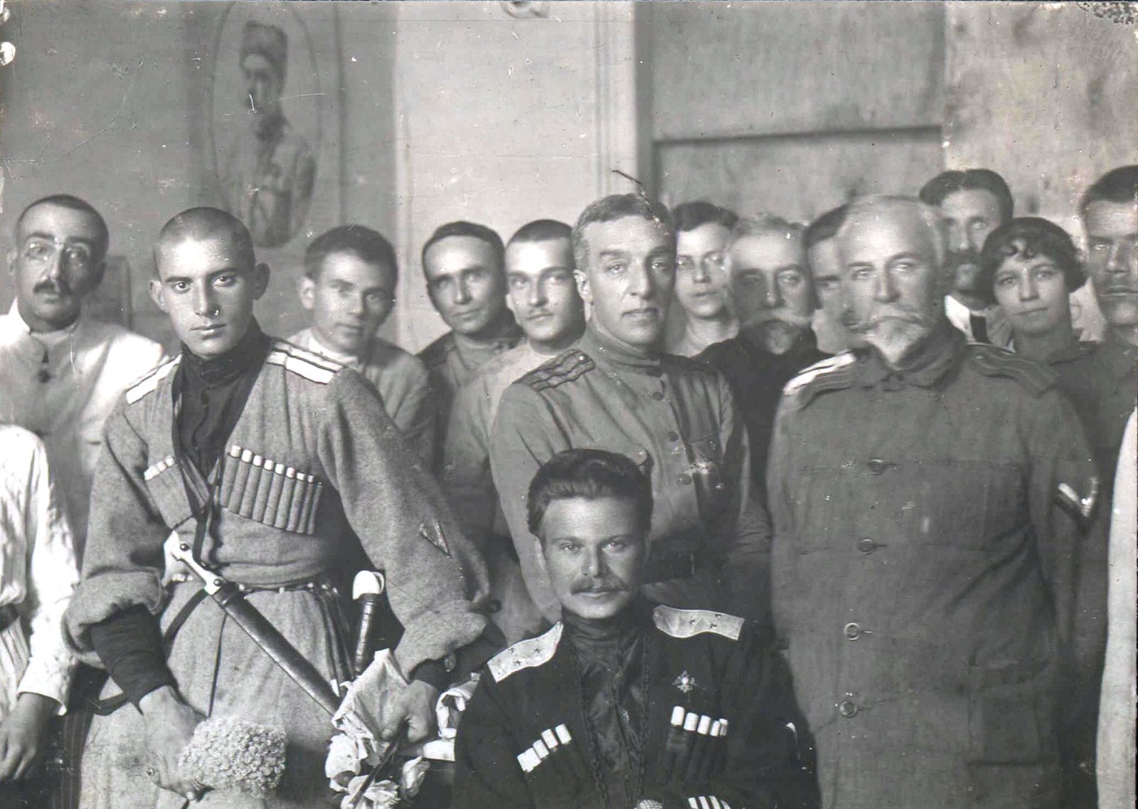 Lieutenant General Andrej Grigorievich Shkuro. The portrait was made by the arti