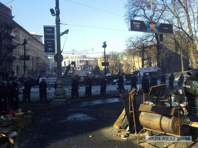"Георгиевские " ленточки против флагов УПА