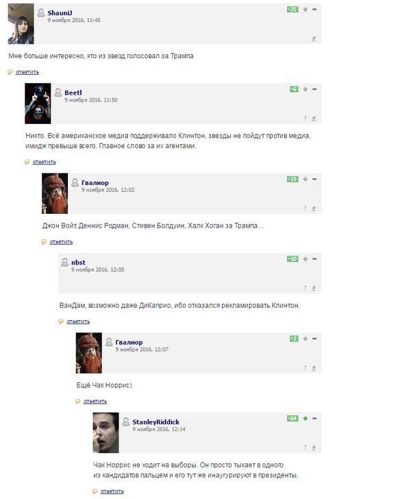 Смешные комментарии из социальных сетей 11.11.2016