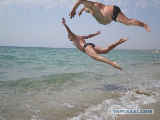 Полный улет на фоне моря!