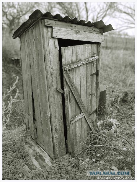 Прозрачные двери туалета