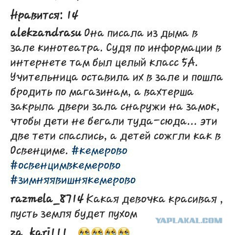Пожар в ТЦ "Зимняя Вишня", Кемерово