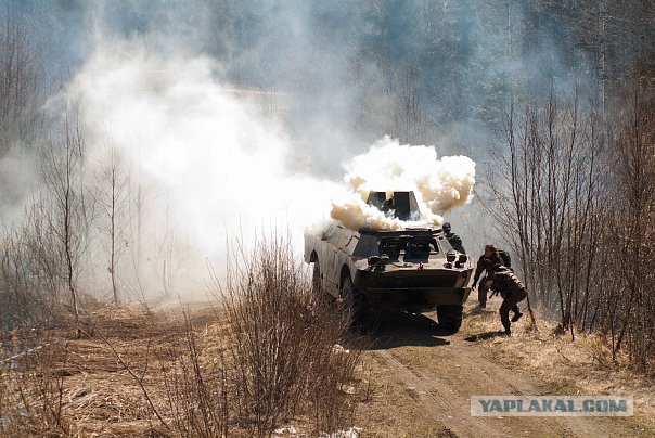 406-мм и 305-мм артустановки на Ржевском полигоне