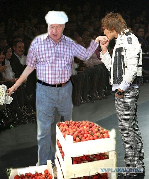 Как Жириновский на клубнике был
