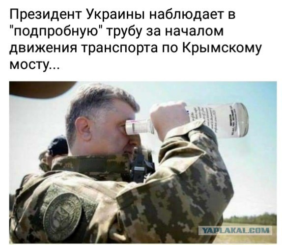 Во время открытия железнодорожной части Крымского моста...