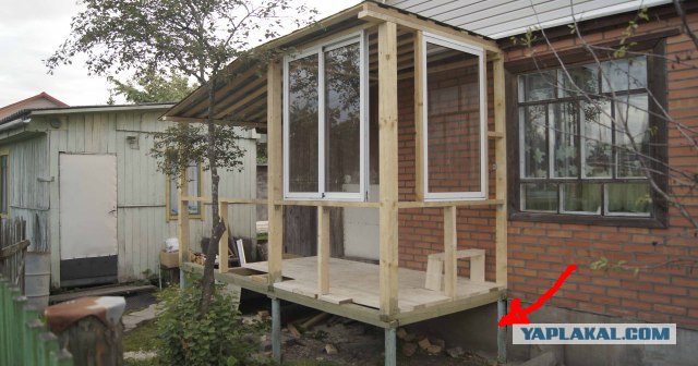 Как я строил крылечко чтобы в дождик покурить