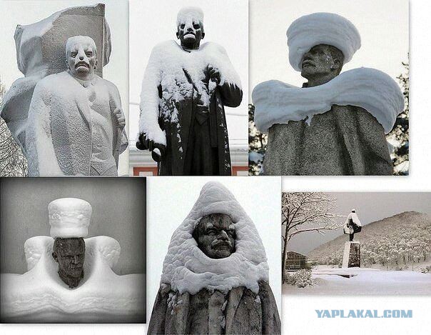 Ещё немного заваленного снегом Хабаровска