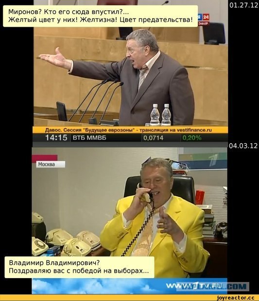 В Жириновского бросили капустой
